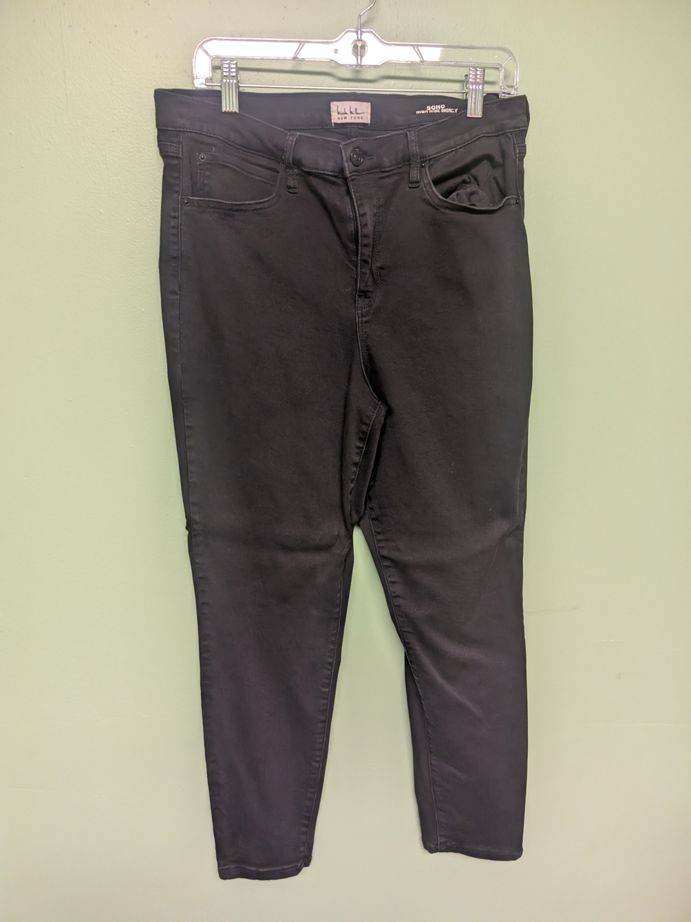 Nicole by Nicole Miller Black Slim Stretch Jeggings - Classic Fit